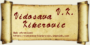 Vidosava Kiperović vizit kartica